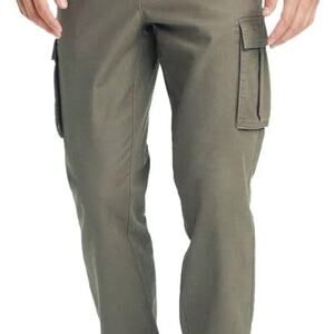 Goodfellow Men's Olive Green Cargo Pants Tie Elastic Waist XS